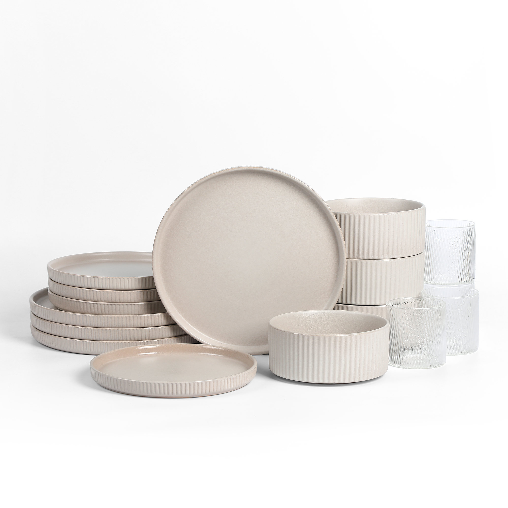 Stone Lain Haven 16-Piece Dinnerware Set Stoneware