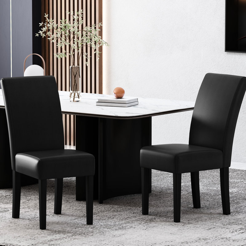 Paire de chaises de salle à manger rembourrées Elegant