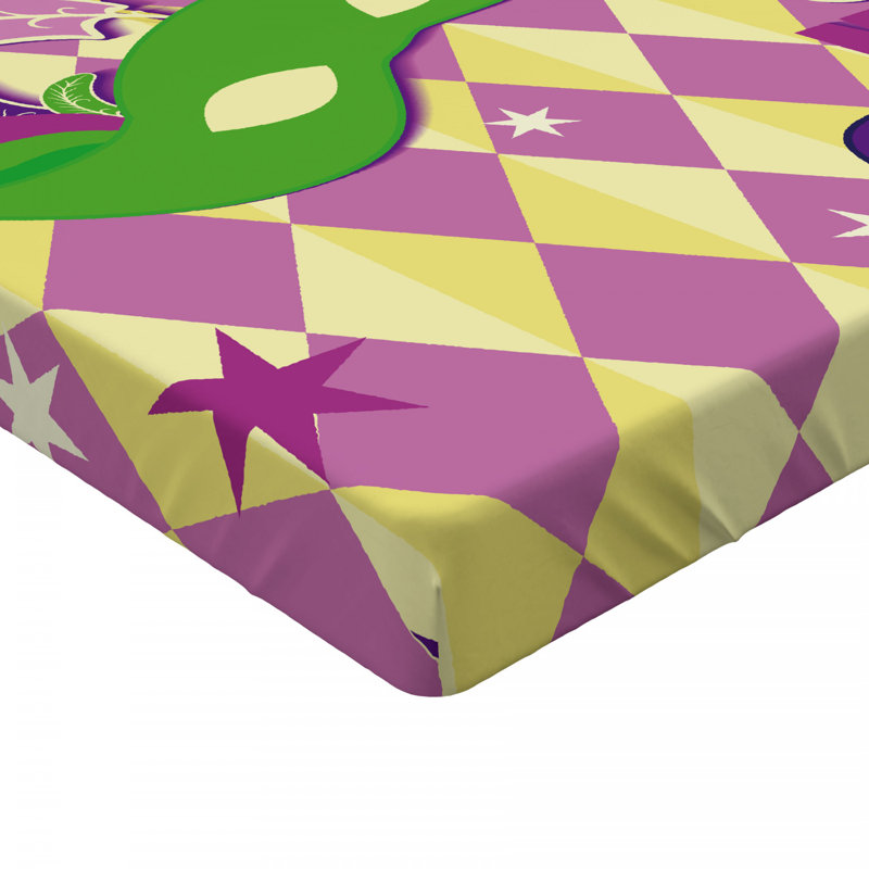 Microfiber Geometric Fitted Sheet, Twin XL Fitted Sheet