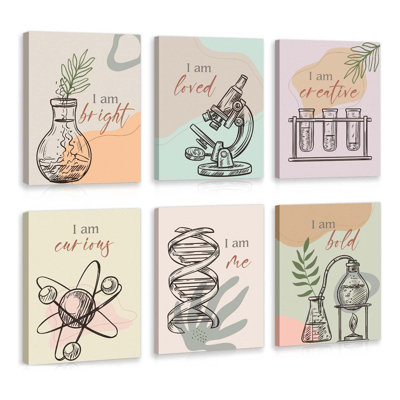 6 Piece Wrapped Canvas Print