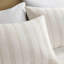 6-Piece Cotton Jacquard Oversized Comforter Set With Modern Textured Stripes And Bed Skirt-125220484