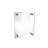 Floating Acrylic Wall Frame with Silver Stand Off Caps: 8.5" x 11" Graphic Size, Overall Frame Size: 12.5" x 15"