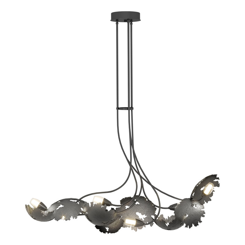 Pangea 6 - Light Kitchen Island Linear Pendant, Ink