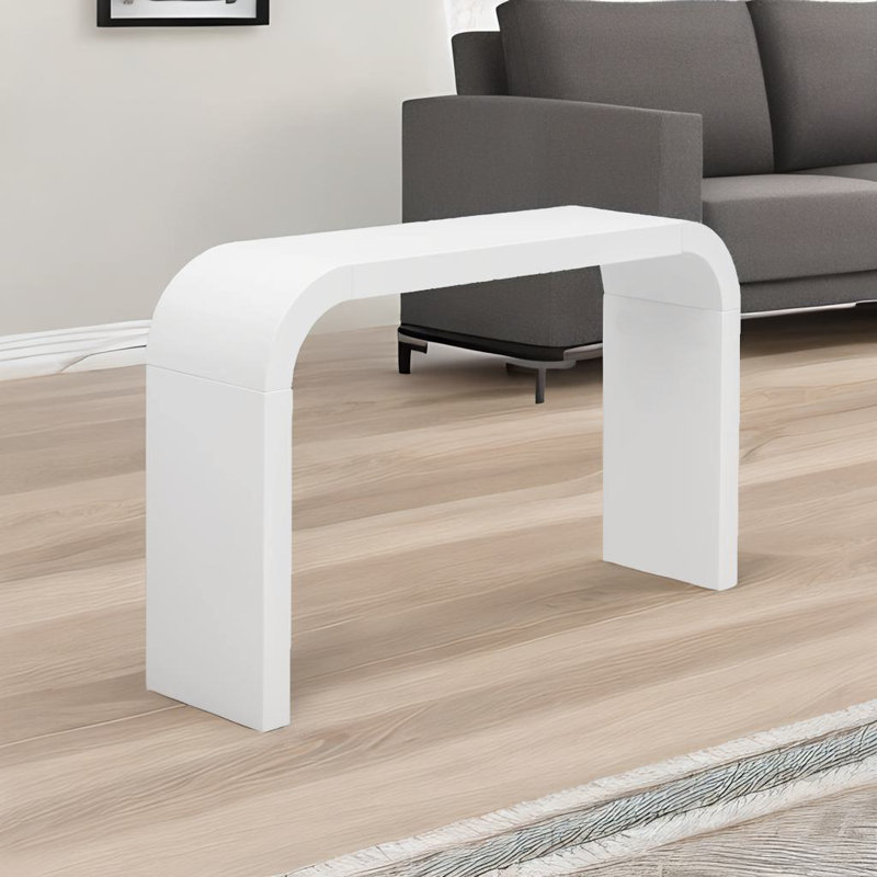 Minimalist Console Table, White