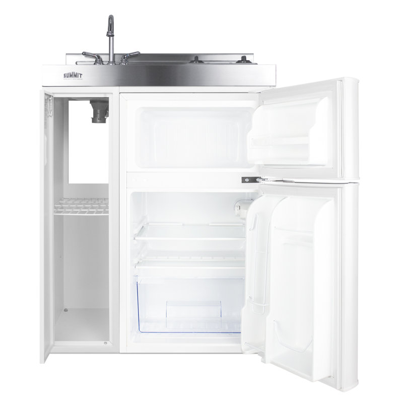 Summit Appliance All-In-One Combo Kitchens 2.93 Cubic Feet cu. ft. Mini Fridge with Freezer Kitchenette