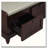 Classic Storage Bench with 3 Drawers, Hidden Compartment, and Cushioned Seat-1950075422