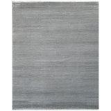 High-Quality Hand-Knotted Light Blue And Black Area Rug
