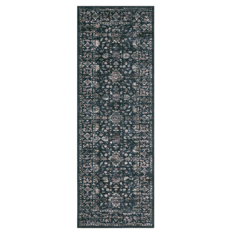 Vintage Boho Area Rug Washable Soft Carpet with Non-Slip Backing – Modern Design for Living Room, Bedroom, Dining Room, Nursery, Office, Farmhouse