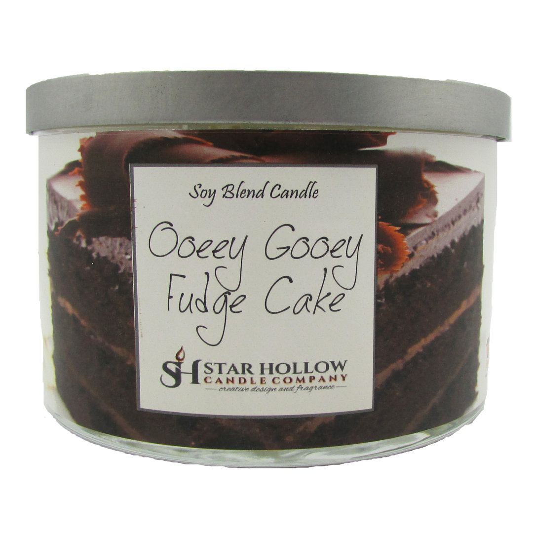 Ooey Gooey Fudge Cake Scented Jar Candle Star Hollow Candle Company 