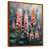 Toile avec cadre flottant brun
