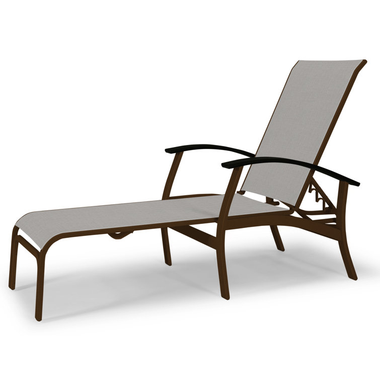 Askar Outdoor Rust-Resistant Metal Chaise Lounge