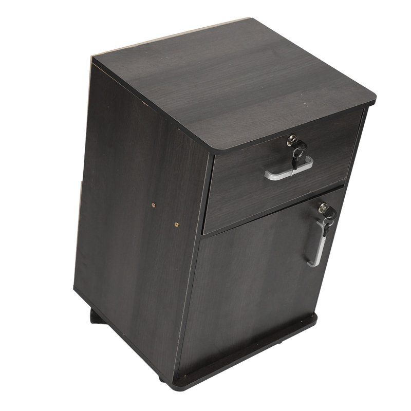 37cm Wide File Cabinet, Black