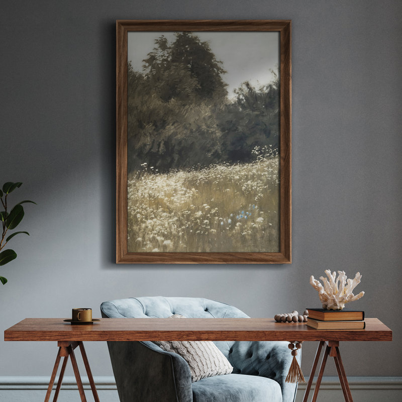 Art mural vintage rétro encadré pour chambre à coucher - 26 po x 36 po brun, Reproduction encadrée sans passe-partout