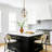 3-Light 12" Brass Finish Glass Pendant Light