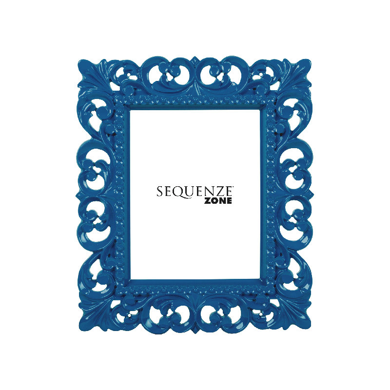 Embossed Picture Frame, Blue