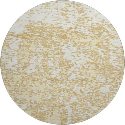 Premium Machine Washable Prisco Gold Rug
