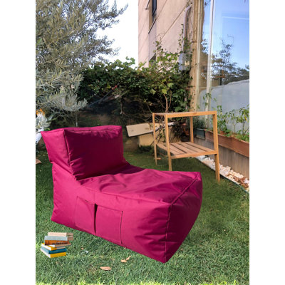 Fauteuil à billes rose de qualité supérieure - 100% polyester et tissu imperméable | Dimensions: 29,5 po x 27,6 po x 37,4 po | Rempli de mousse de styromousse recyclée (EPS) pour le confort | Housse zippée amovible, parfaite pour les enfants et les adolescents