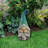 17"H Speak No Evil Gnome with Turquoise Hat Statue