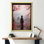 Rose, Japon, vue de fenêtre, femme I - Japon, art mural