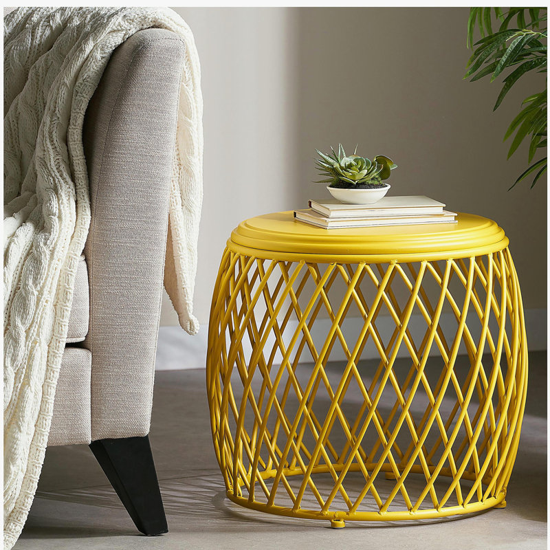 TABLE D'APPOINT 19,75 ALAMERAS, Jaune