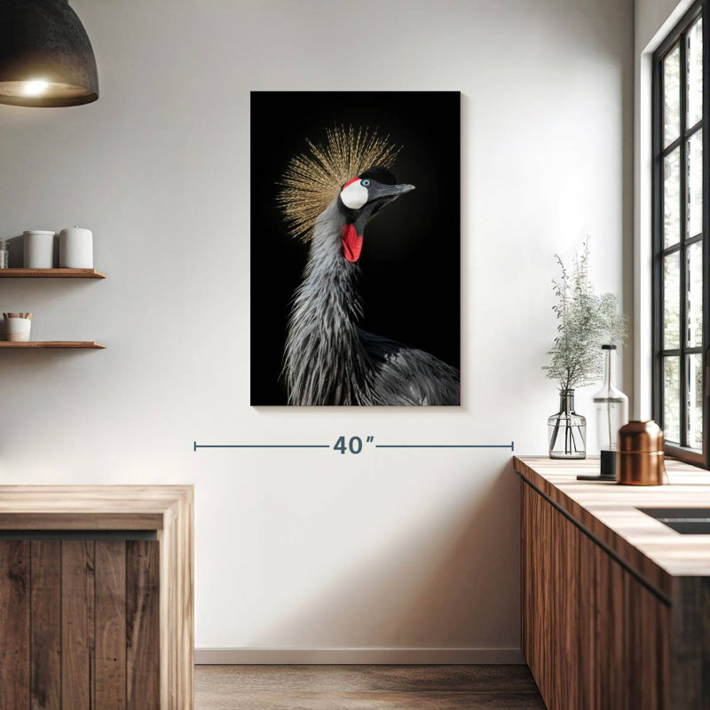 Brampt The Queen Crane, 39" H x 26" W