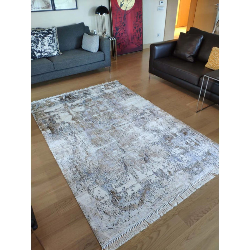 Tapis Masanao avec envers antidérapant, Carré 5 pi 3 po
