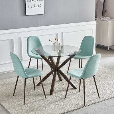 Areille 37" L x 37" W Dining Set by Wade Logan