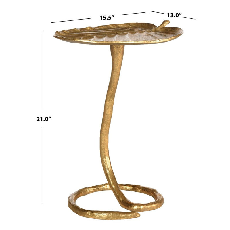 Medora End Table, Gold