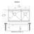 Ruvati 33-inch Workstation Dual Tier Nova Double Bowl Low Divide Undermount Stainless Steel Kitchen Sink