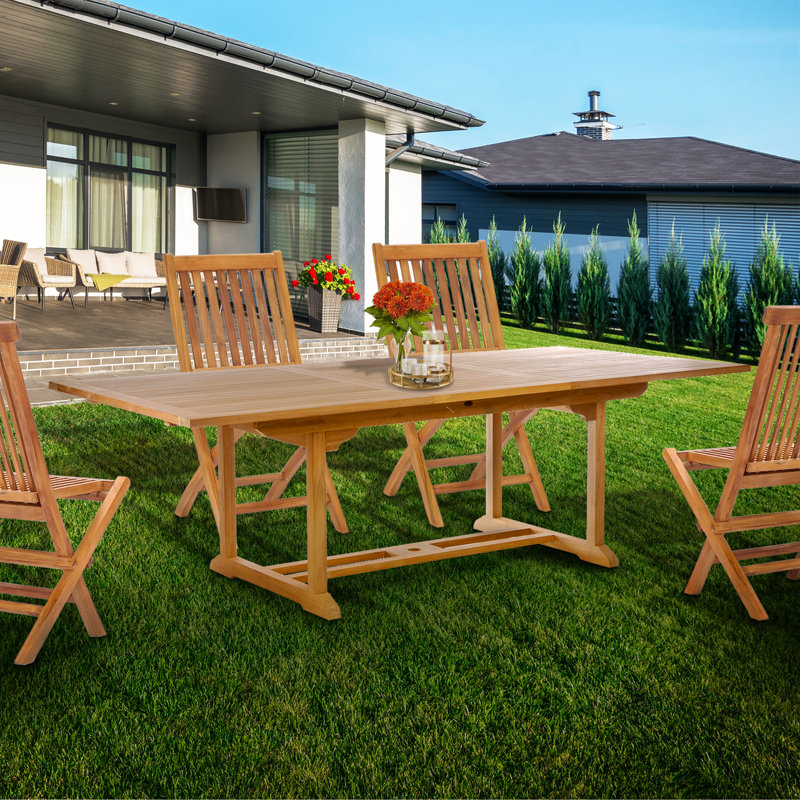Celise Outdoor Teak Dining Table