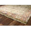 Antique Weave Serapi Oriental Hand-Knotted Wool Area Rug in Beige/Red/Light Blue-25306602