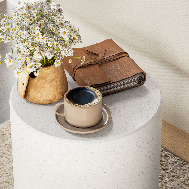 Table légère, blanc crème, style, pieds réglables, table polyvalente avec texture et polyvalente, 4 coussins pour la salle de jeux