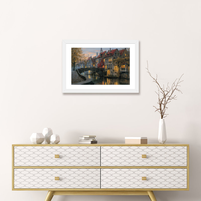 «Silent Evening», reproduction de photo, H 24 po x l 32 po x P 1 po, Papier blanc