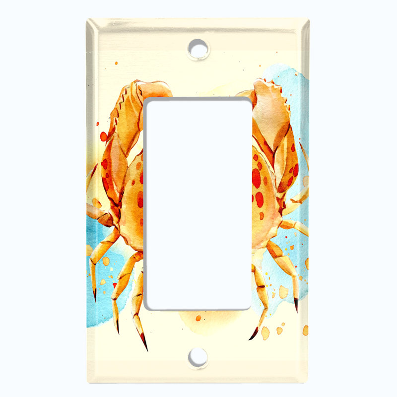 Plaque murale berçante Sea-Crabe Sand Beach 1-Gang