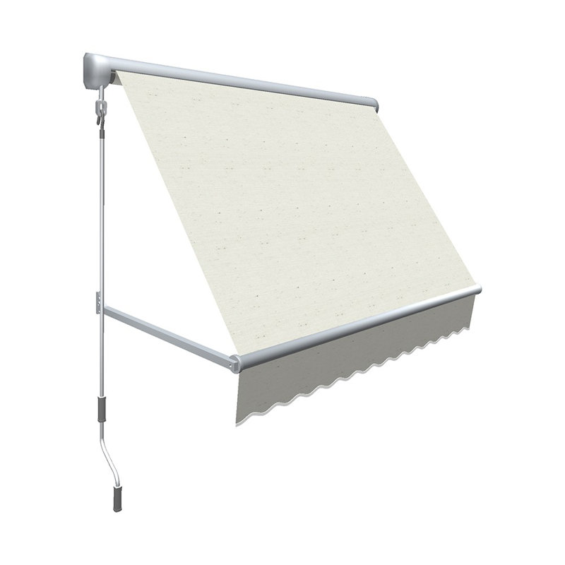 Awntech Mesa Window Retractable Awning, Oatmeal Tweed, 24" H x 36" W x 24" D