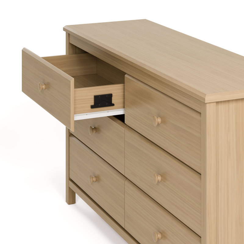 Commode double 6 tiroirs Alpine, Bois flotté