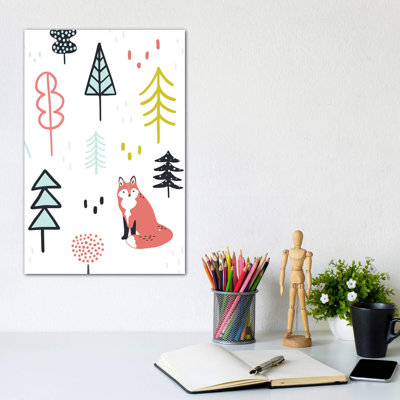 Fox Forest II par Victoria Borges - impression d'art graphique