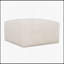 Repose-pieds carré rembourré, rembourrage en mousse dense et système de ressorts ensachés pour un confort maximal-362518912
