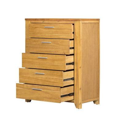 35.4x17.3x44" 5-Drawer Dresser