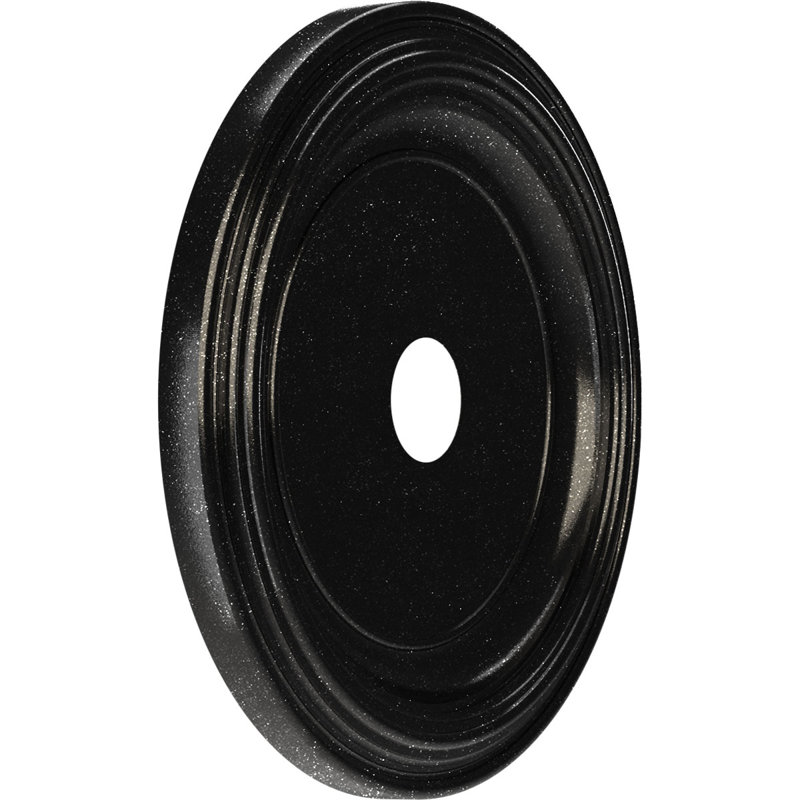 Traditional Traditional Thermoformed PVC Ceiling Medallion, Textured Metallic Galaxy, 22" H x 22" W x 1.5" D