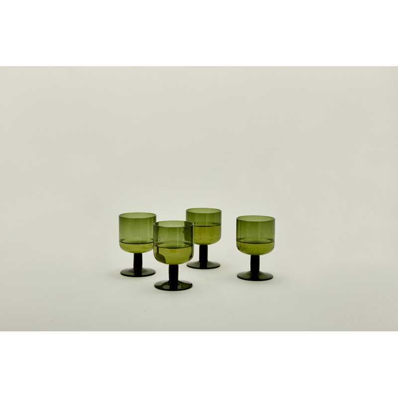 Simple Wine Glass, Olive