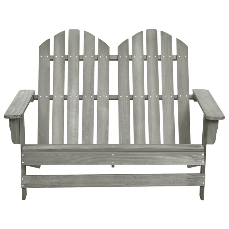 Courtright Solid Wood Outdoor Bench, Grey
