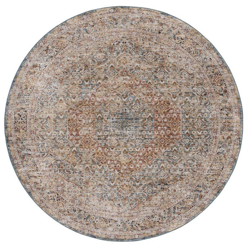 Silverado Performance Oriental Rug, Round 6'4"