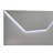 Pierce Grey High Gloss Eastern King LED Panel Bed