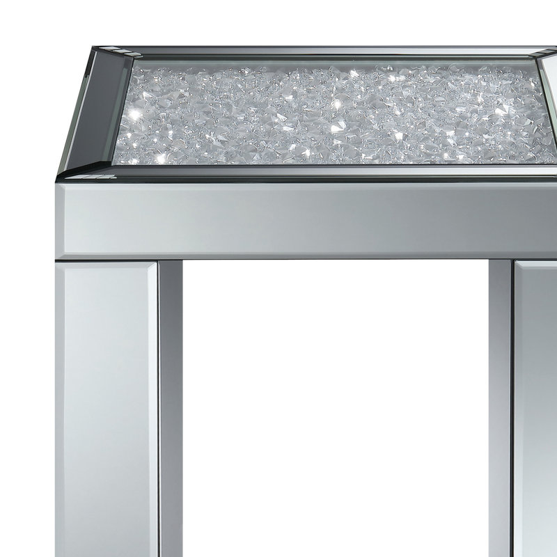 Tseng Glass Top End Table