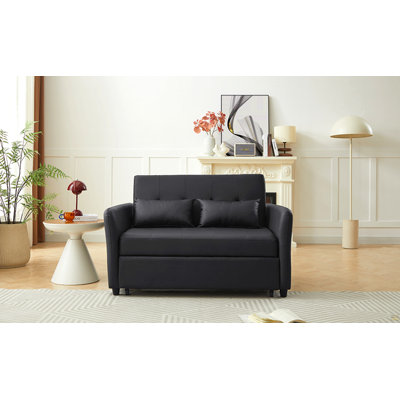 Orisfur. 51.57" Convertible Sleeper Bed, Adjustable Oversized Armchair  with Three USB Ports