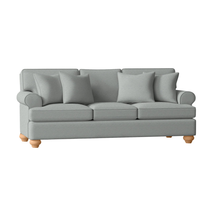 Artisan Landing Upholstered 86'' Sofa, Sandalwood, White Textured Performance; 0865-91