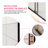 56-60" W x 72" H Semi-Frameless Sliding Shower Door, 5/16"(8mm) Clear SCGG Tempered Glass, Matte Black Finish, Cut Adjustable Width 4"