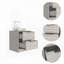 Table de chevet, table de bout, plateau supérieur Eter, deux tiroirs - blanc Eter-818120699