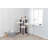 TRIXIE Bovina 55.5" Cat Tower, Sisal Scratching Posts, Cat Tree with Plush-Covered Hammock, Platforms, Cushions, Black